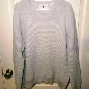 Black brown 1826 ribbed gray sweatshirt size large